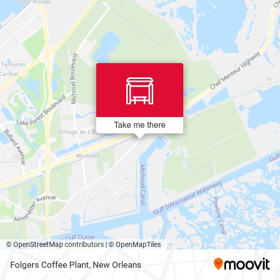 Mapa de Folgers Coffee Plant