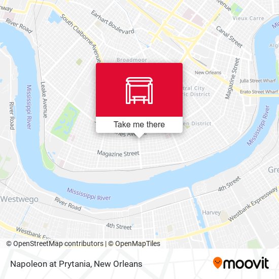Napoleon at Prytania map