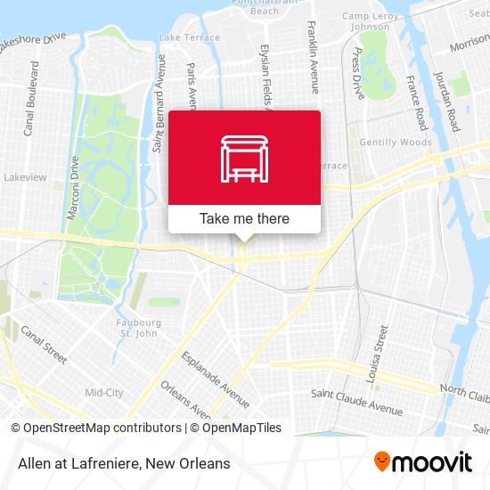 Allen at Lafreniere map