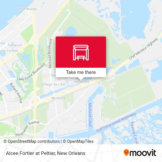 Alcee Fortier at Peltier map