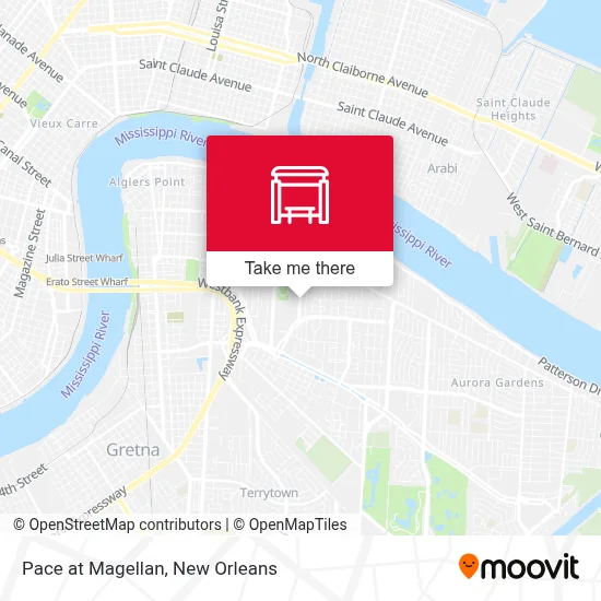 Pace at Magellan map