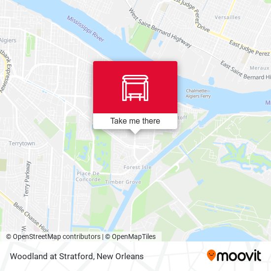 Woodland at Stratford map