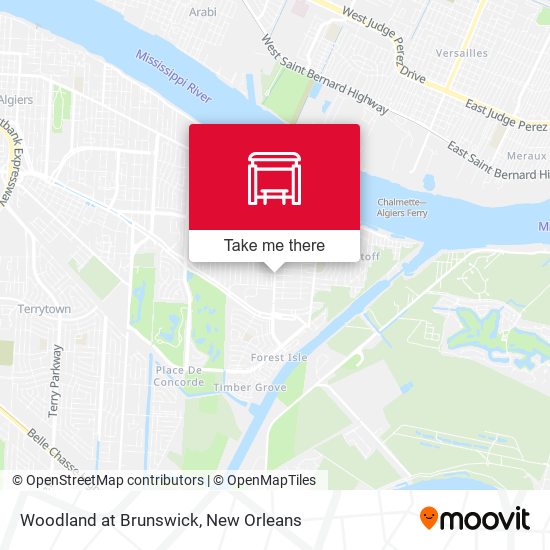 Woodland at Brunswick map