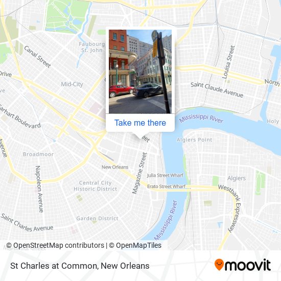 St Charles at Common map