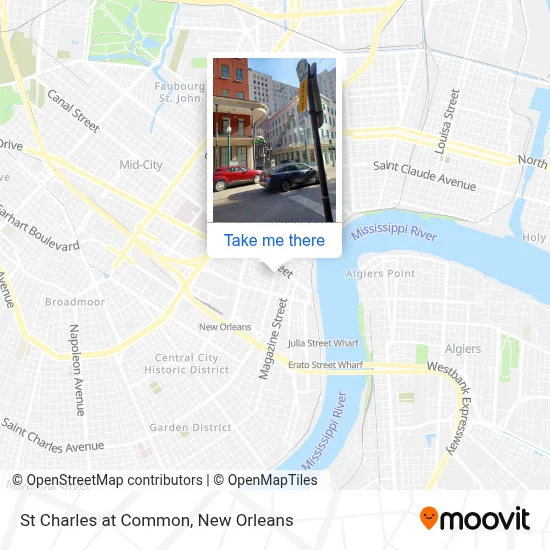 St Charles at Common map