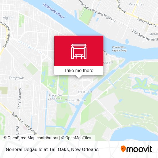 General Degaulle at Tall Oaks map