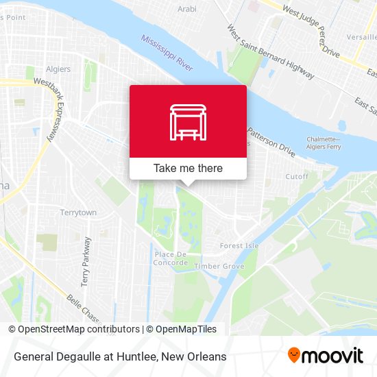 General Degaulle at Huntlee map