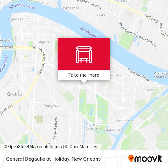 Mapa de General Degaulle at Holiday