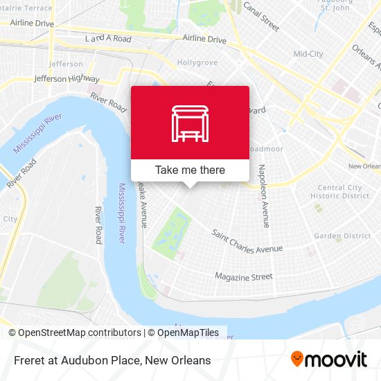 Freret at Audubon Place map