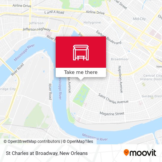 St Charles at Broadway map