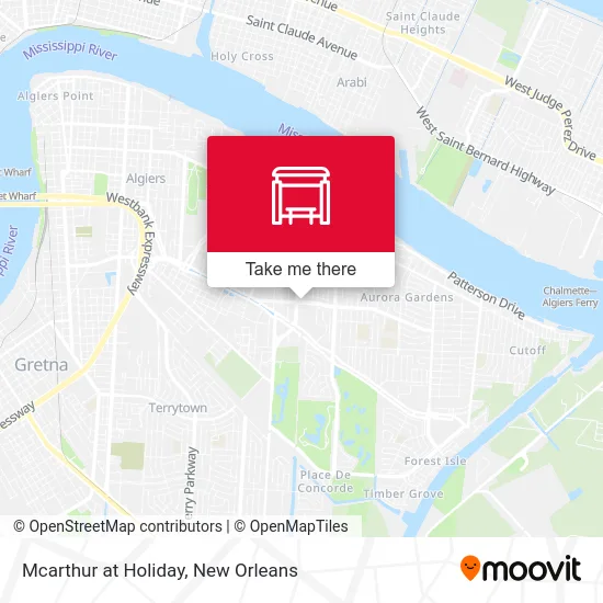 Mcarthur at Holiday map