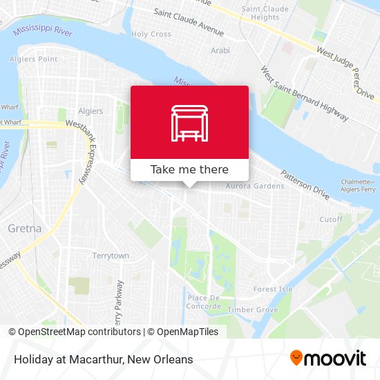 Holiday at Macarthur map