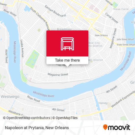 Napoleon at Prytania map