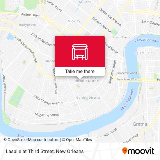 Mapa de Lasalle at Third Street