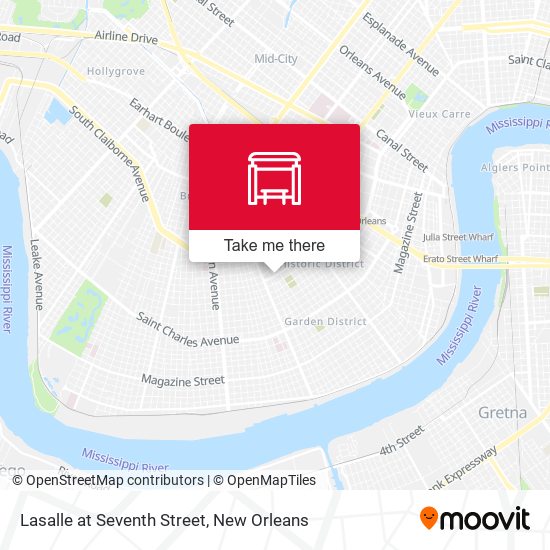 Lasalle at Seventh Street map