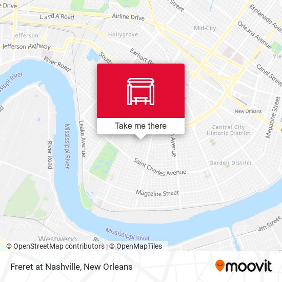 Freret at Nashville map