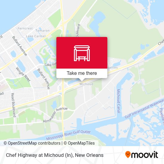 Mapa de Chef Highway at Michoud (In)