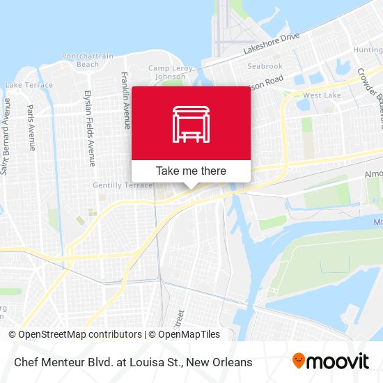 Chef Menteur Blvd. at Louisa St. map