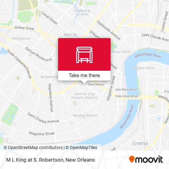 M L King at S. Robertson map