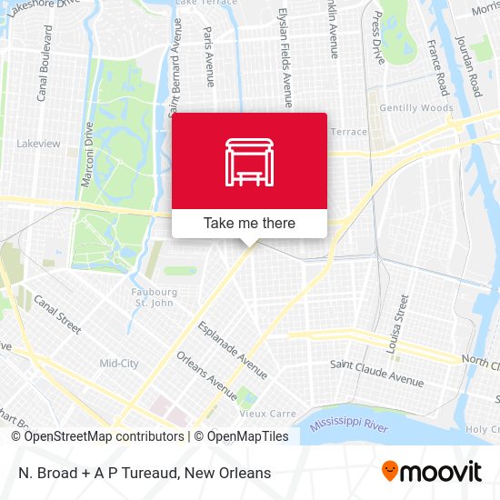 N. Broad + A P Tureaud map