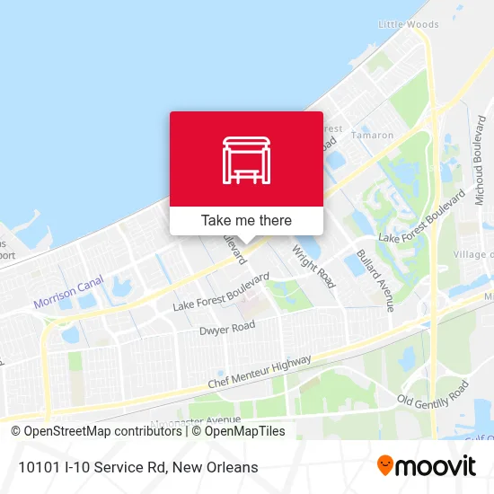 10101 I-10 Service Rd map