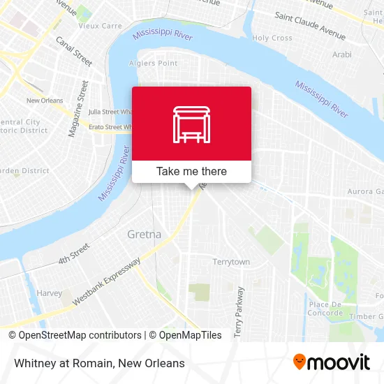 Whitney at Romain map