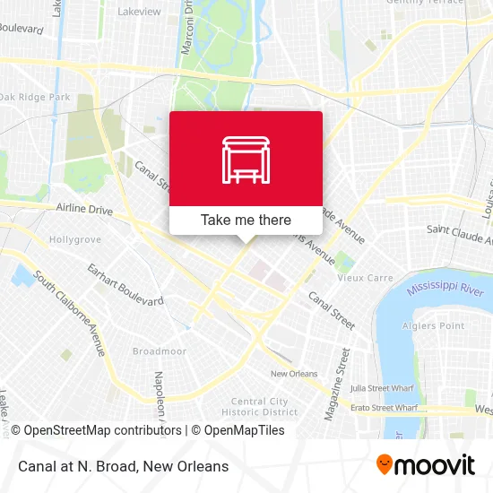 Canal at N. Broad map