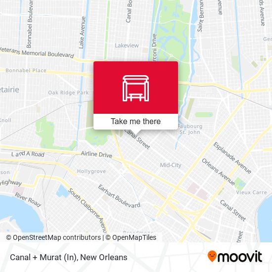 Canal + Murat (In) map