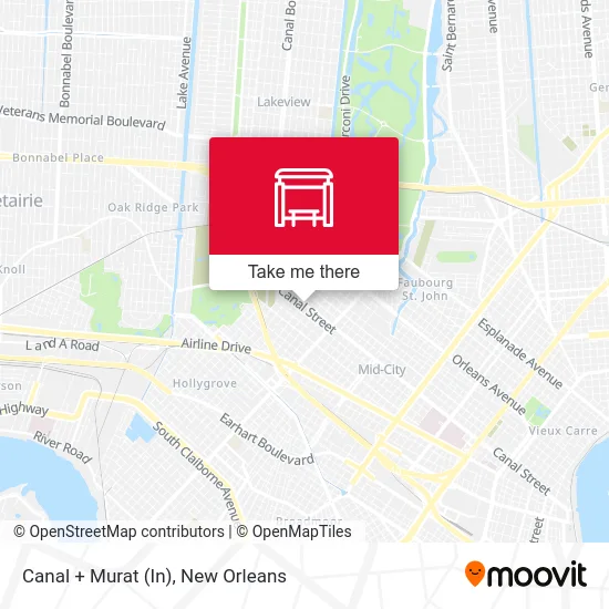 Canal + Murat (In) map