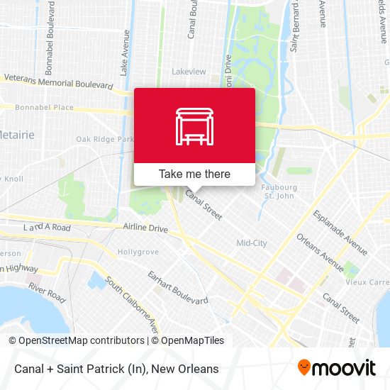Canal + Saint Patrick (In) map