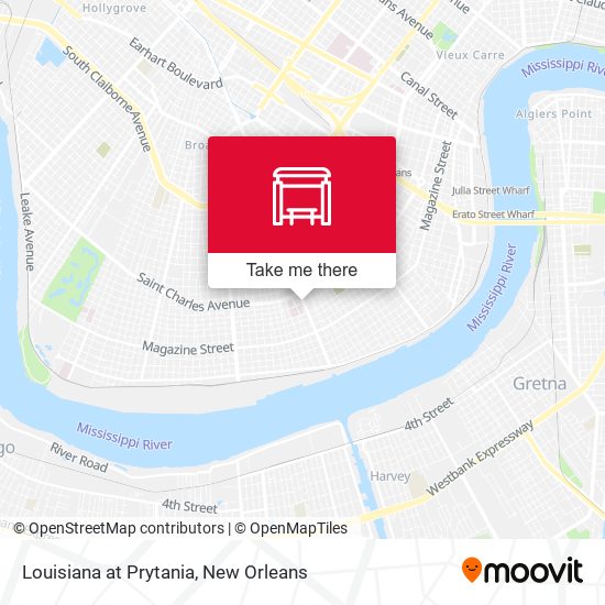 Louisiana at Prytania map