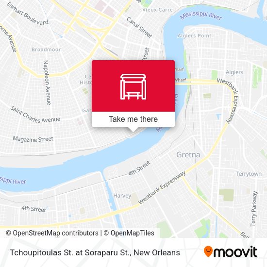 Mapa de Tchoupitoulas St. at Soraparu St.