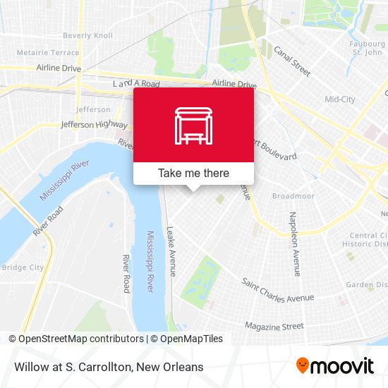 Willow at S. Carrollton map