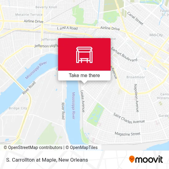 S. Carrollton at Maple map