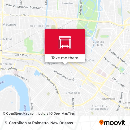 S. Carrollton at Palmetto map