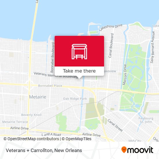 Veterans + Carrollton map