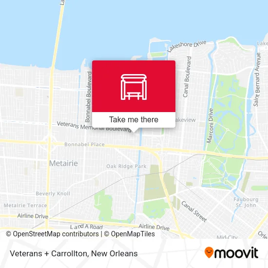 Veterans + Carrollton map