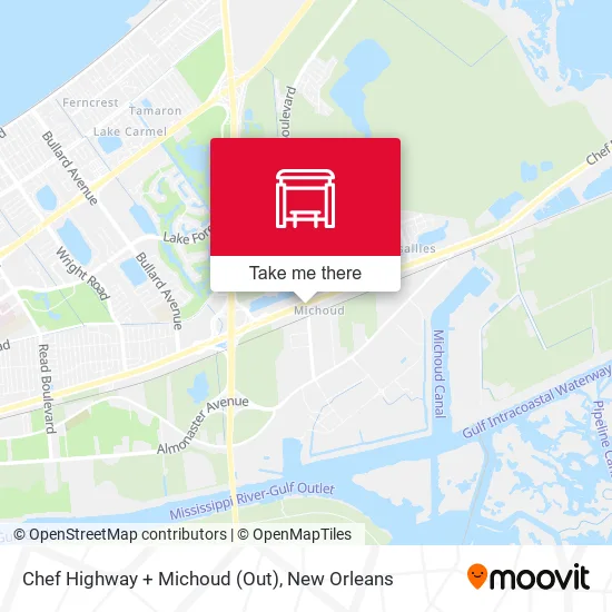 Mapa de Chef Highway + Michoud (Out)