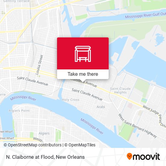 N. Claiborne at Flood map