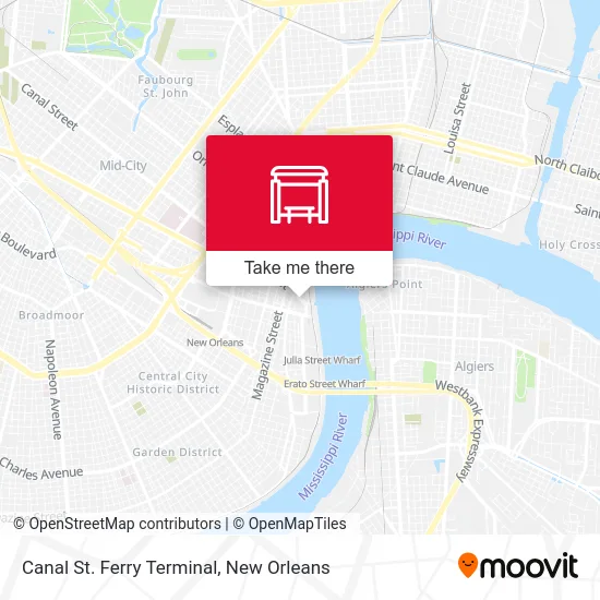 Canal St. Ferry Terminal map