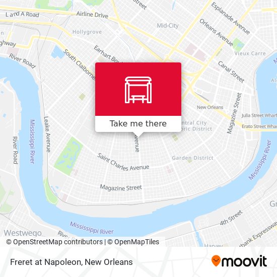 Freret at Napoleon map