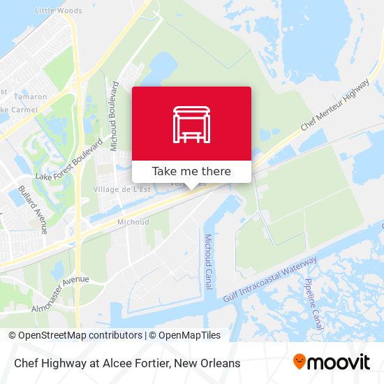 Chef Highway at Alcee Fortier map