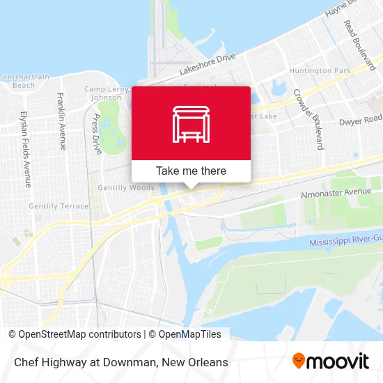 Chef Highway at Downman map