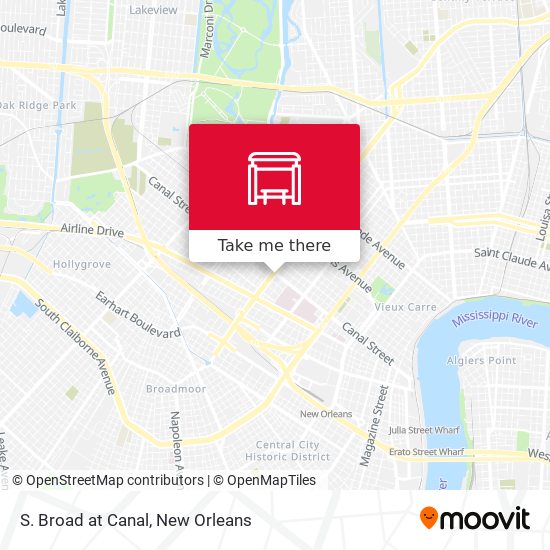 Mapa de S. Broad at Canal