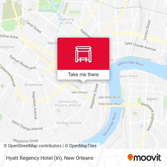 Hyatt Regency Hotel (In) map