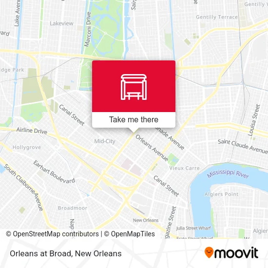 Mapa de Orleans at Broad