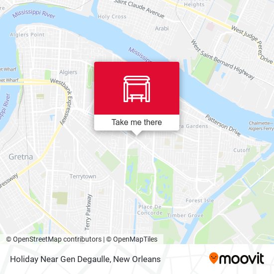 Holiday Near Gen Degaulle map