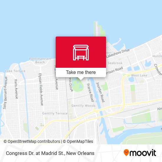 Congress Dr. at Madrid St. map