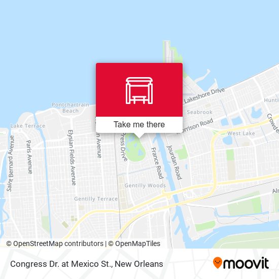 Mapa de Congress Dr. at Mexico St.