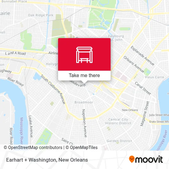 Earhart + Washington map